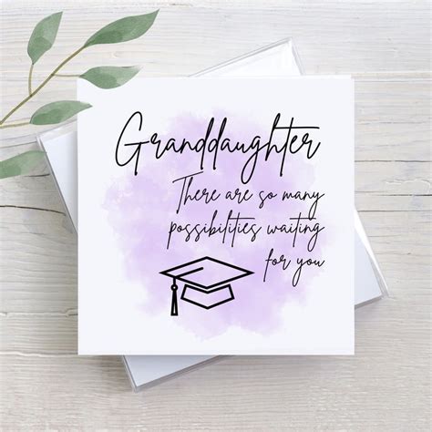 graduation card for granddaughter|More.